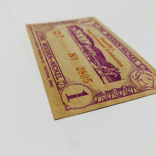 Knoxville, Tennessee 1941 Sesqui-Centennial Celebration Souvenir WOODEN NICKEL - Picture 3 of 7