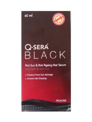 Q-Sera Black Hair Serum , 60ml + FREE DELIVERY USA