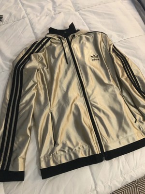 adidas gold windbreaker