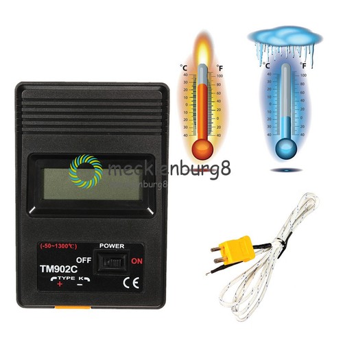 TM902C LCD K Type Thermometer Temperature Meter Probe + Thermocouple Probe - Bild 6 von 12