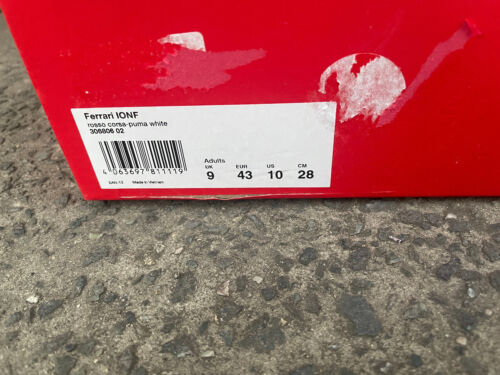 Scarpe da uomo casual premium PUMA FERRARI IONF scarpe da ginnastica 306806 02 stivali EU 43 UK 9 - Foto 24 di 24