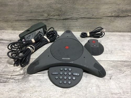 Polycom Audio Conference Sound Station EX Office Home  Phone  w/adapter L12 - Picture 2 of 3