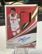 2020-21 Panini Immaculate Collection  Rookie Patch Auto #106 Kenyon Martin Jr. 