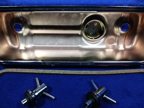 CLASSIC MINI COOPER CHROME ROCKER COVER KIT WITH DECAL AND CHROME T BARS - Picture 10 of 22