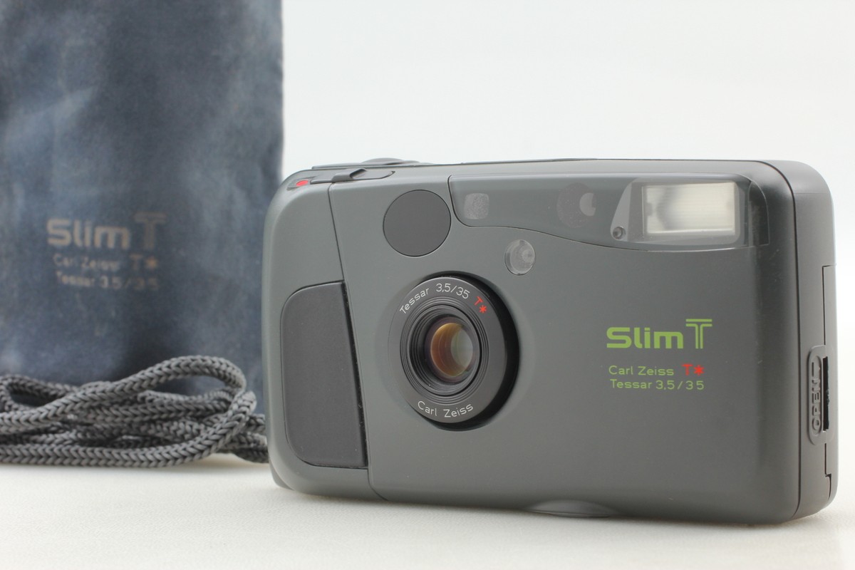 kyocera slim t 。　　 Q926 Top MINT w/ Case Strap ] Kyocera Slim T Yashica T4 35mm Film