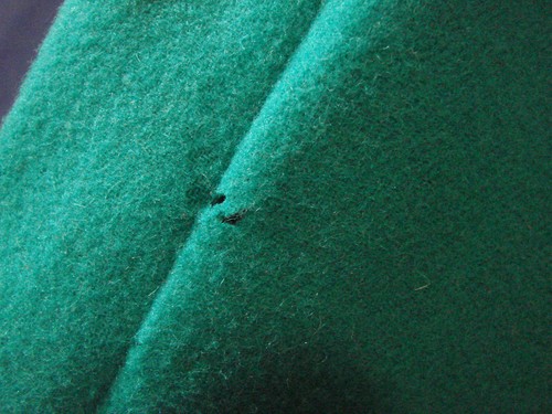 Vintage 40s 50s Vest Embroidered Wool Felt Floral FC Buttons M C36 Crewel - Picture 8 of 9