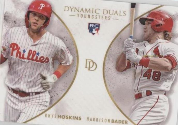 2018 Topps On Demand Dynamic Duals - Harrison Bader Rhys Hoskins #YG1 - 1 of 1