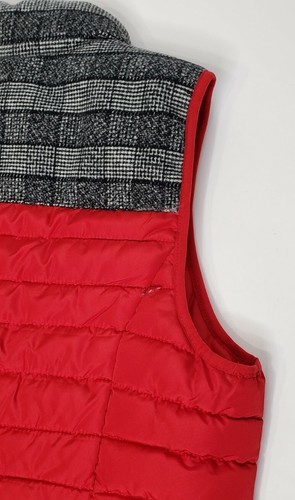 Ruff Hewn Quilted Full Zip Puffer Vest Wool Blend Upper Trim Women’s Large NWD - Picture 12 of 13
