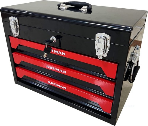 339Pcs 3-Drawer Heavy Duty Metal Box Mechanic Tool Set Box for Repair Projects - Picture 8 of 8