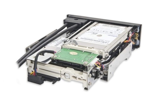SYBA SY-MRA55006 5,25 Zoll Schacht Dual SATA HDD Mobiles Rack - Bild 3 von 5