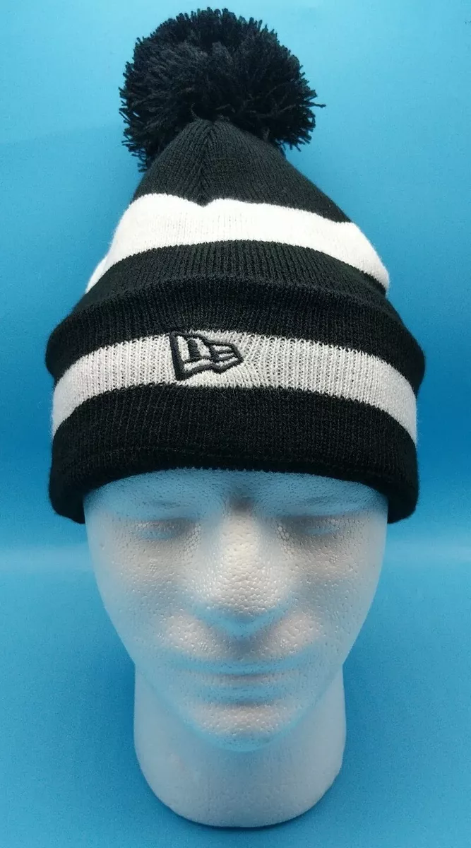 Black and white hotsell striped beanie hat