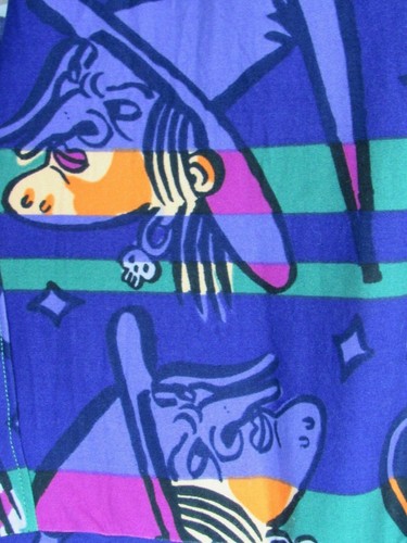 Lularoe One Size OS Leggings Halloween Lila Hexe Neu - Bild 2 von 3