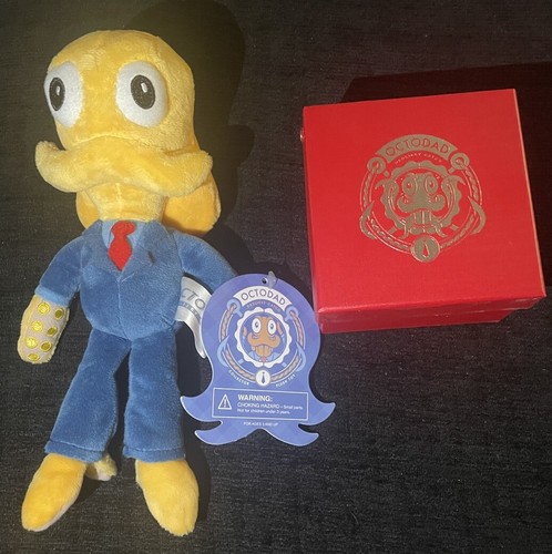 Octodad Dadliest Catch Tie And 10" Plush Lot Octopus Toy PlayStation Merch