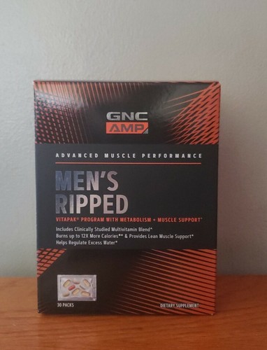 Buy GNC Amp Mens Ripped Vitapak - Free 