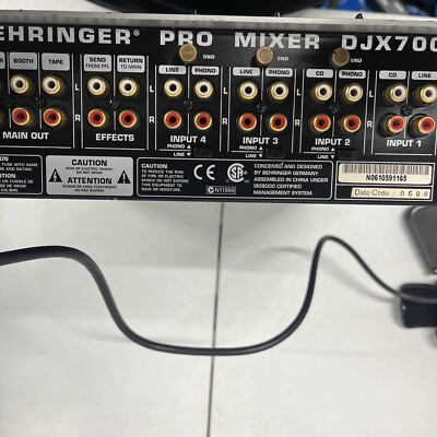 BEHRINGER DJミキサー DJX700 PRO MIXER Amazon.com: Behringer DJX700 Professional 5-Channel DJ Mixer