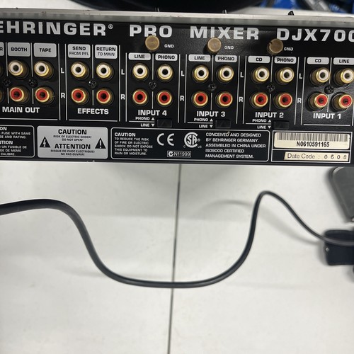 Behringer DJX700 Professional DJ Mixer 5-Channel 5ch Digital - Picture 6 of 7
