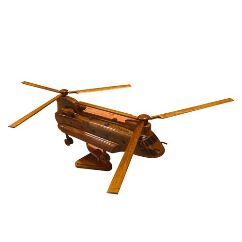 CH-47 Chinook Mahagoni Holz Tisch Flugzeug Modell - Bild 5 von 5