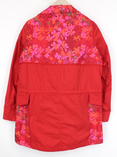 Desigual Delphine Mujer Chaqueta UK10 Algodón Rojo Blend un Solo Pecho a Presión - Imagen 2 de 8