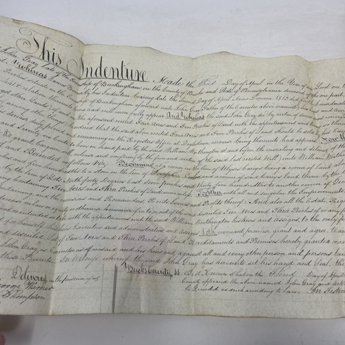 Antike Urkunde von 1846 handgeschrieben - Bild 4 von 8