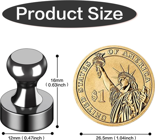 Fridge Magnets for Whiteboard Refrigerator Magnets Small & Strong Metal Magnets - Picture 9 of 12