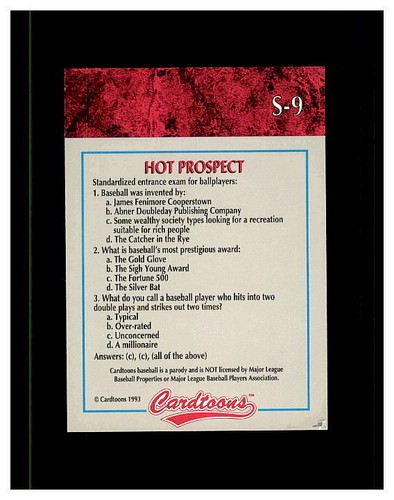 1993 CARDTOONS YOU PICK SEE SCANS - Picture 217 of 227
