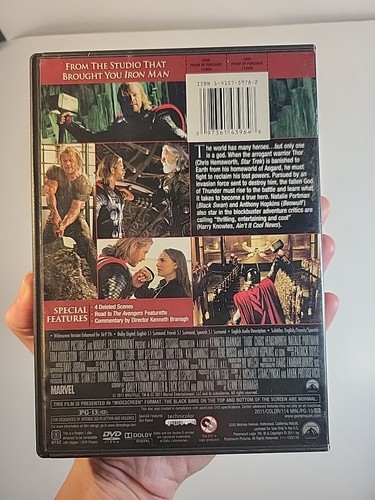 Marvel Studios 2011 THOR DVD Action Adventure - Picture 4 of 6
