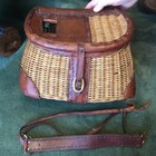 Excellent, Beautifully Tooled Leather Antique Creel