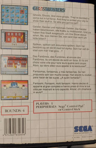 Cazafantasmas (Activision 1989) Sega Master System (Caja de módulos) funcionando - Imagen 2 de 4