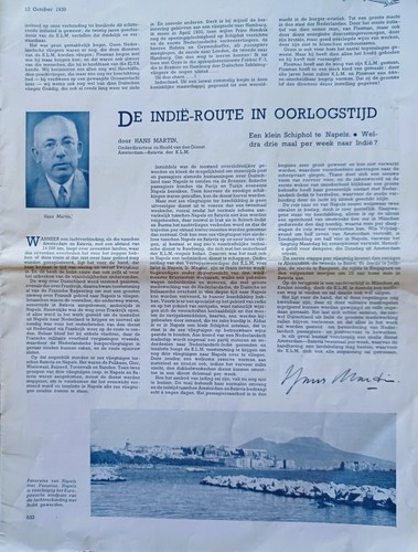 KLM JUBILEE 1919-1939, revista VLIEGWERELD octubre 1939. El texto está en holandés. 14 pulgadas - Imagen 5 de 11