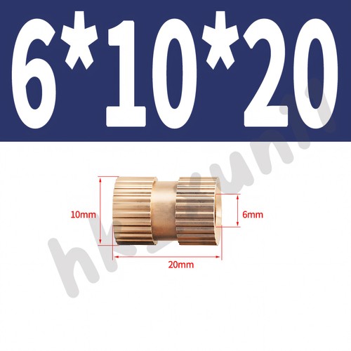 Rändelmutter Gewindeeinsatz Einpressmutter M3 M4 M5 M6 M8 Sackloch Messing - Bild 50 von 55