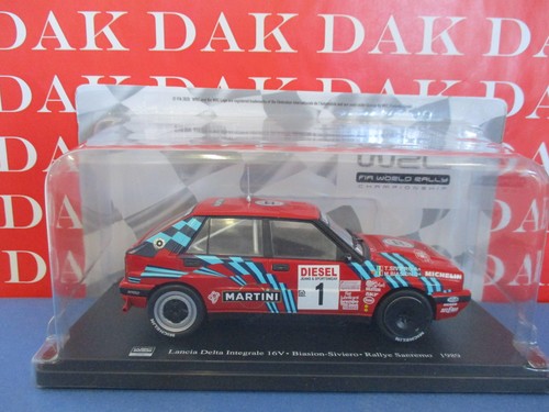 Die cast 1/24 Modellino Auto Lancia Delta Int. 16V Rally Sanremo 1989 M. Biasion - Foto 4 di 4