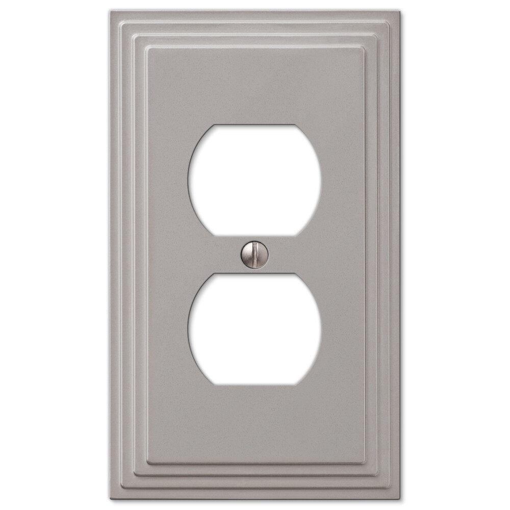 Steps Brushed Nickel Switch Plate Cover WallPlate Satin