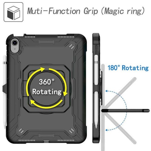 For iPad(A16) 11th Gen 2025 Kids Shockproof Rotate Stand Case Cover With Strap - Picture 65 of 94