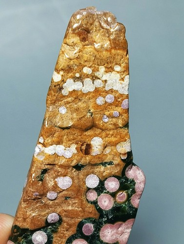 Collection ! Round Eye 8th Vein Ocean Jasper Agate Quartz Druzy Slab Reiki Stone - Picture 7 of 11