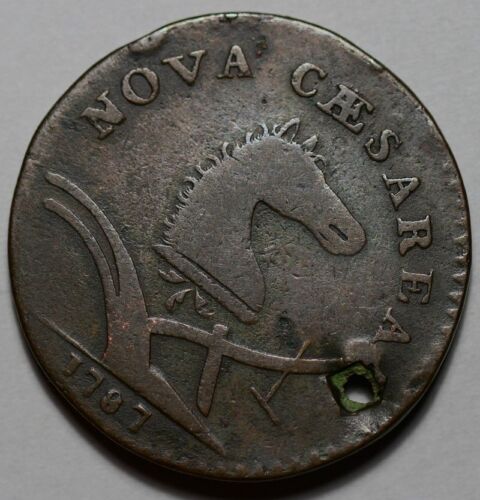 1787 New Jersey Colonial Copper - Holed - Picture 4 of 8