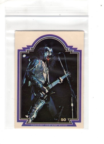 KISS COLLECTOR CARD PUZZLE PIECE #50 1978 DONRUSS AND AUCOIN MGT - Bild 1 von 2