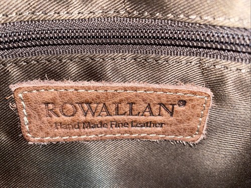 ROWALLAN Cuero Marrón Bandolera Mensajero Bolso Cartera - Imagen 12 de 12