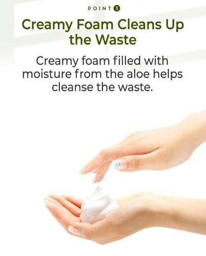 NATURE REPUBLIC Soothing & Moisture Aloe Vera Foam Cleanser 150ml Foam Cleansing - Picture 5 of 11