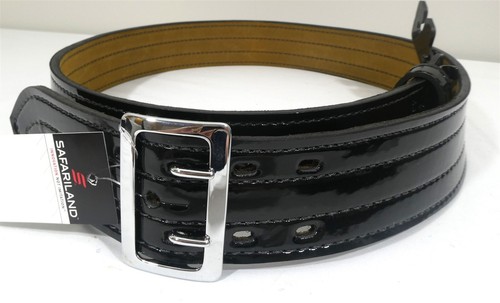 SAFARILAND MODEL 872 SIZE 44 SILVER BUCKLE SUEDE LINE 4 STITCH Contour FOR WOMEN - Picture 1 of 3