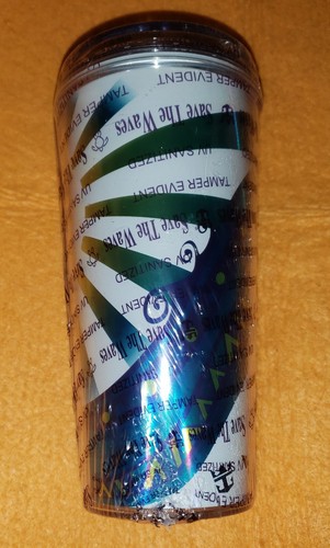 2022 Royal Caribbean Cruise Line RCCL Coca Cola Cup Tumbler Save The Waves White - Picture 1 of 7