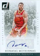 Donatas Motiejunas autographed Basketball Card 2016 Donruss Signature #SS-DM
