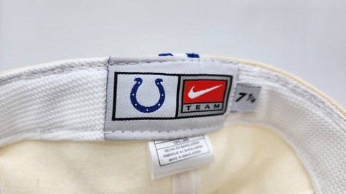 New Vintage Nike Indianapolis Colts Hat Classic Logo Cap Fitted Wool 7 1/4 Rare - Picture 12 of 13