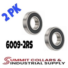 6009-2RS Ball Bearing Premium Rubber Sealed 45x75x16 mm (Qty 2)