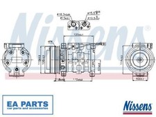 Compressor, air conditioning for SUZUKI NISSENS 89099