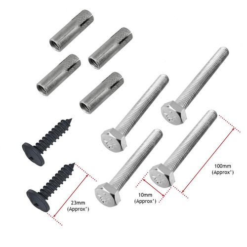 Wall Ladder Bracket Hook Rack UNIVERSAL Secure Ladders Brackets Fixings Black - Picture 2 of 3