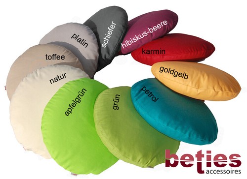 beties "Farbenspiel" Kissenhülle rund ca. 40 cm Ø 100% Baumwolle - Bild 8 von 21