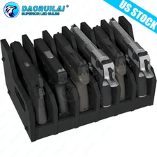 Gun Rack for 6 Handguns, Pistol Holder Organizer Accessories Gun Safe Organizer
