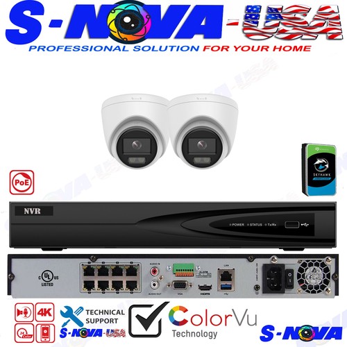 Hikvision 4K 8CH PoE NVR CCTV Security IP Camera System ColorVu System lot - Picture 7 of 13