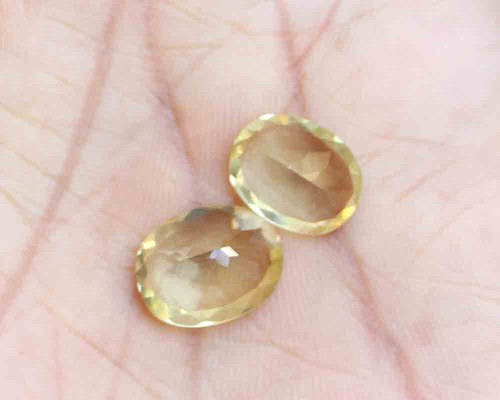 9.80 Ct Natural Lemon Quartz Loose Gemstone Oval Cut Faceted Stone Gemstone - Picture 2 of 3