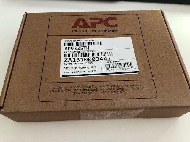 APC Temperature & Humidity Sensor (AP9335TH) BRAND NEW unopened box